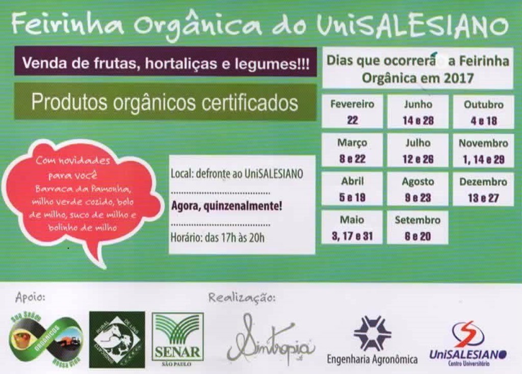 cronograma feirinha